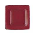 Grosgrain Square Paper Salad & Dessert Plates in Cranberry - 8 Per Package