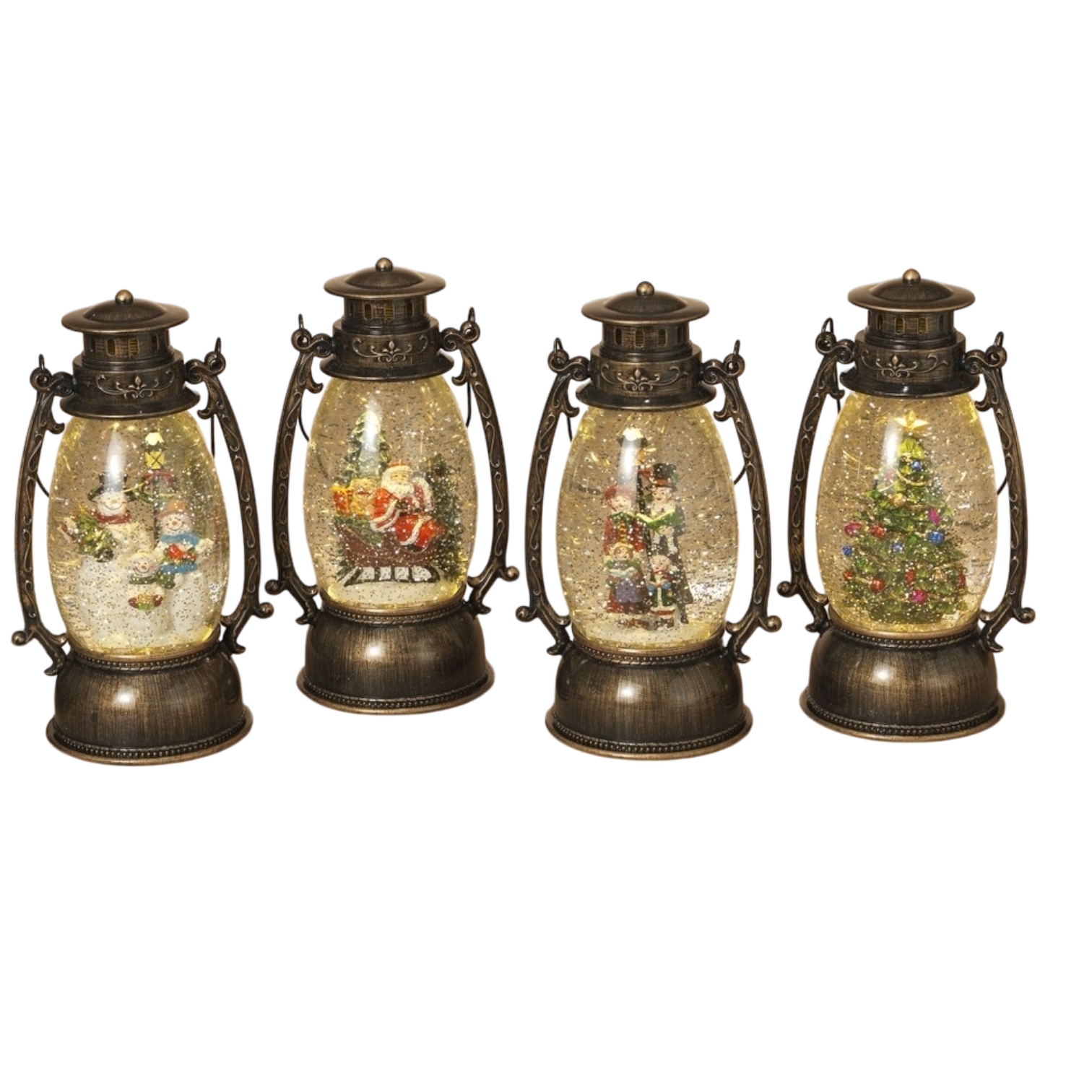 Holiday Lantern Snowglobe -
