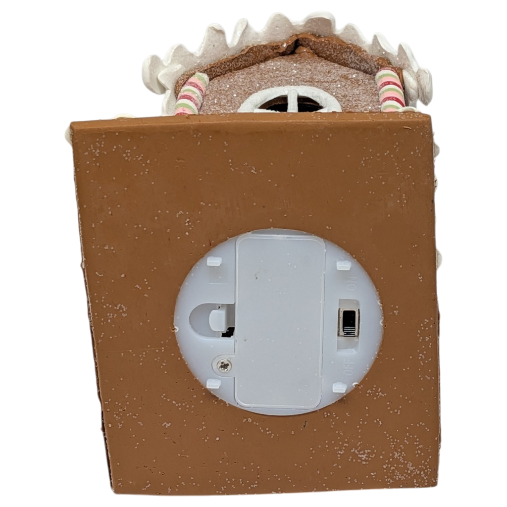 Lighted Mini Gingerbread House - 4.5 inch - Pinwheel