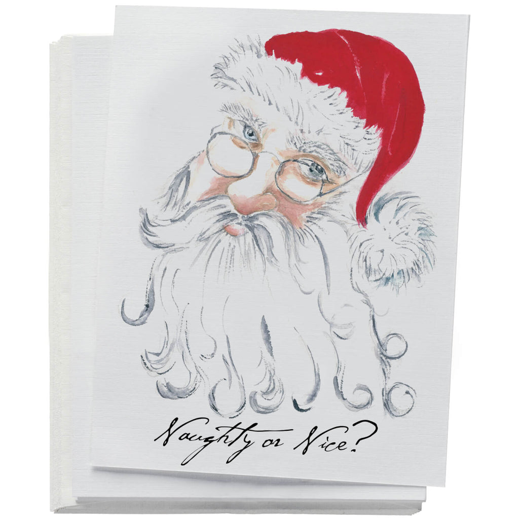 Naughty or Nice Santa - Note Card Set