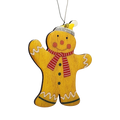 Gingerbread Man Ornament in Snow Hat