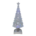 Sparkling Crystal Lighted Waterglobe Tree - 12.5"