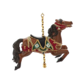Resin Carousel Ornament - Brown Jumping Horse