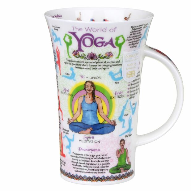 World Of Yoga Body Fine Bone China Mug Glencoe Style