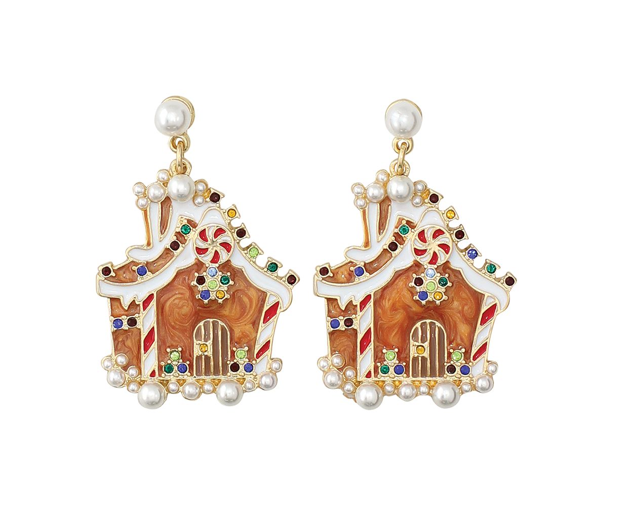 Gingerbread House  - Earrings