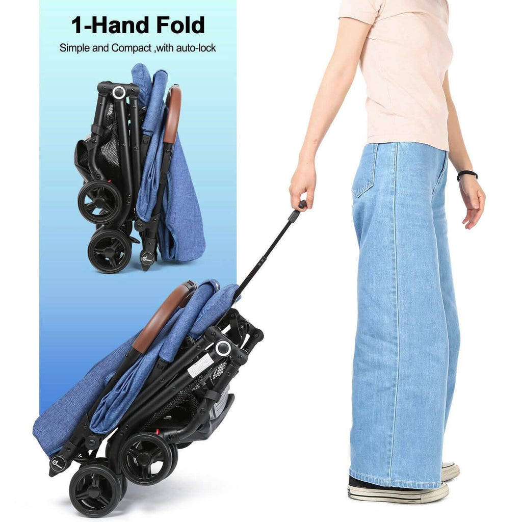 Odoland Baby Infant Foldable Umbrella Stroller Lightweight Travel Carriage Pushchair