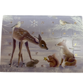 Woodland Deer Friends Winter Miniature  Advent Calendar Card
