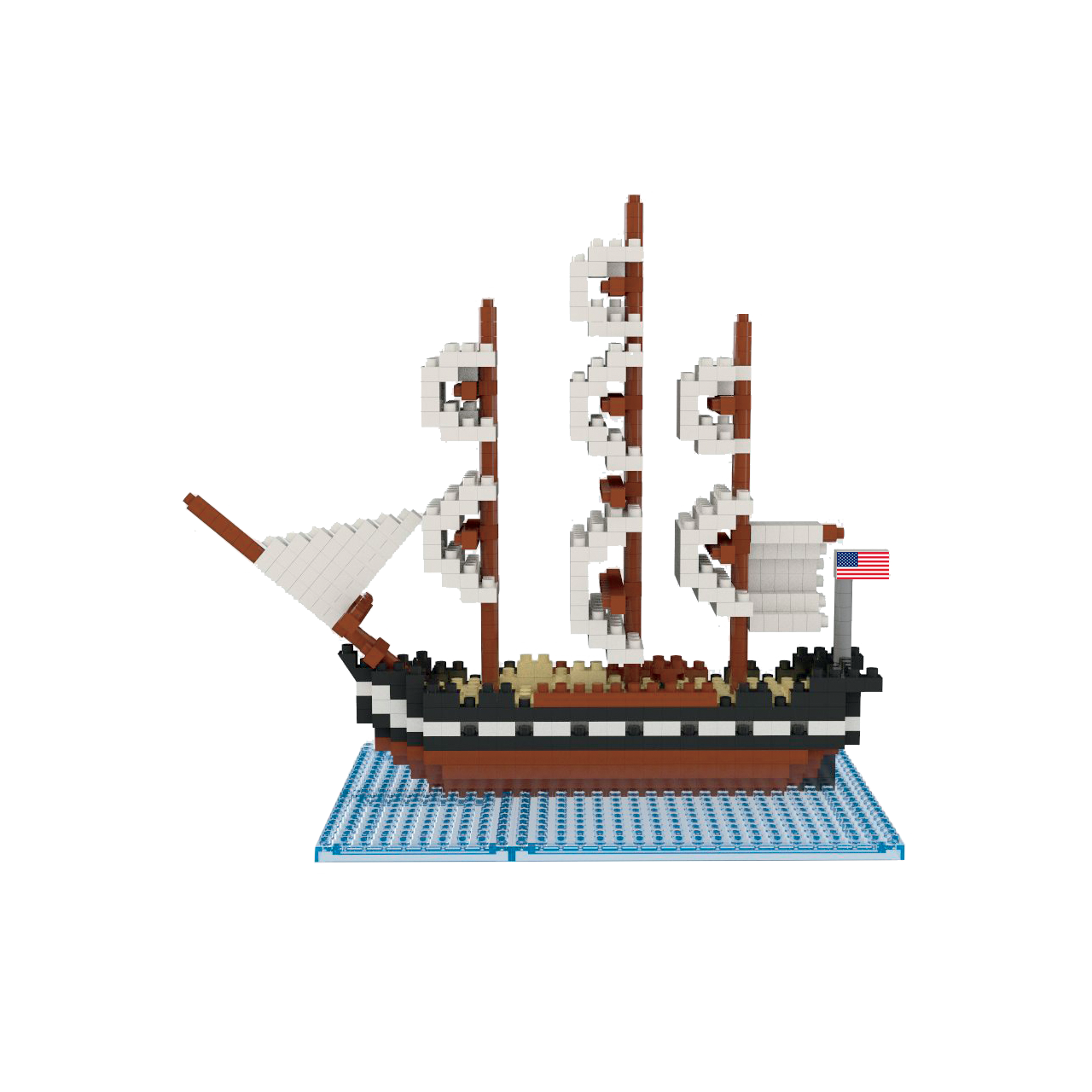 USS Constitution Mini Building Blocks