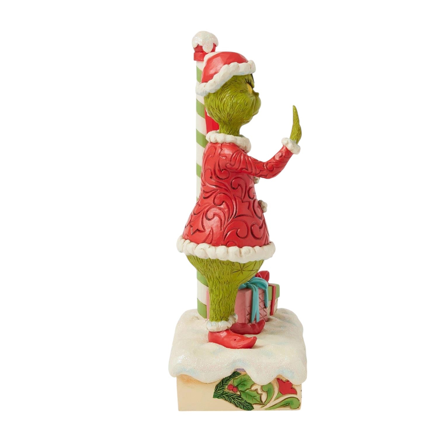 Grinch by Lighted Stop Sign