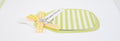 Handmade Embellished Welcome Baby Card - Green Baby Bottle