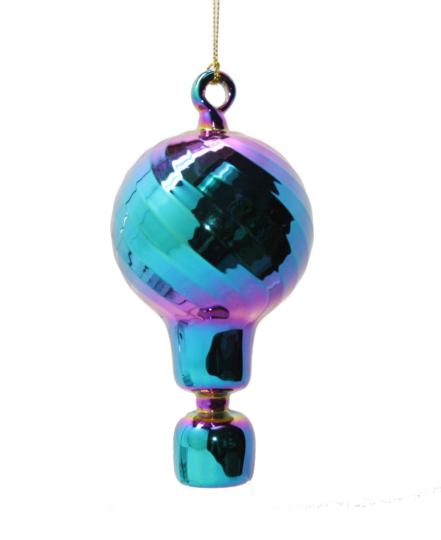 Chromatic Egyptian Glass Hot Air Balloon Ornament