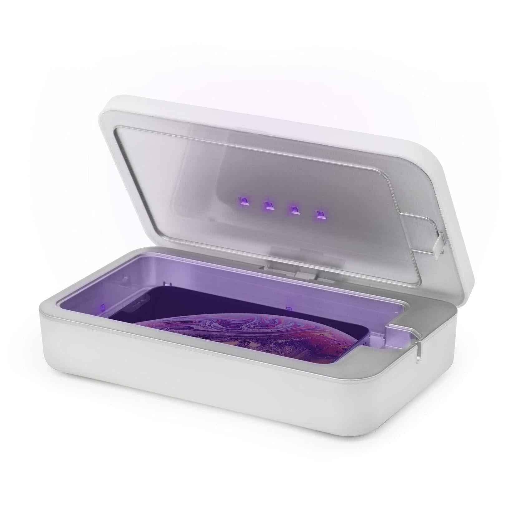 UV Sanitizer Box with Wireless Charger| Phone Screen Disinfecting (Brown)