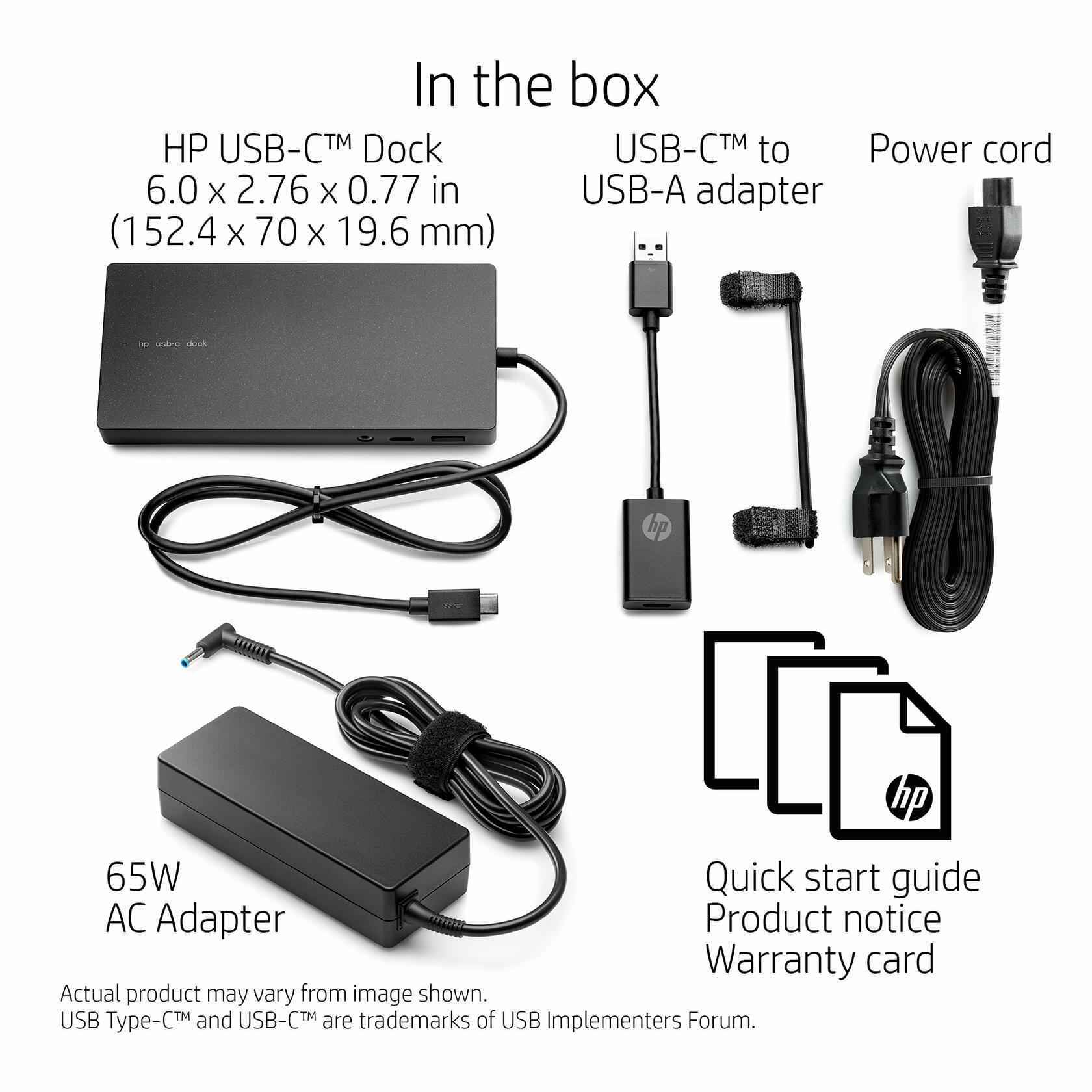 [Like New] HP USB-C Dock - for Notebook/Tablet PC - USB Type C - Wired