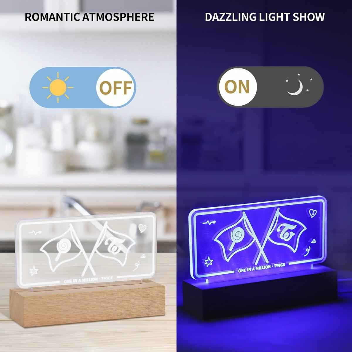 [Like New] Yanmzmin LED Night Light 7 Colors Adjustable Nightlight Lamp