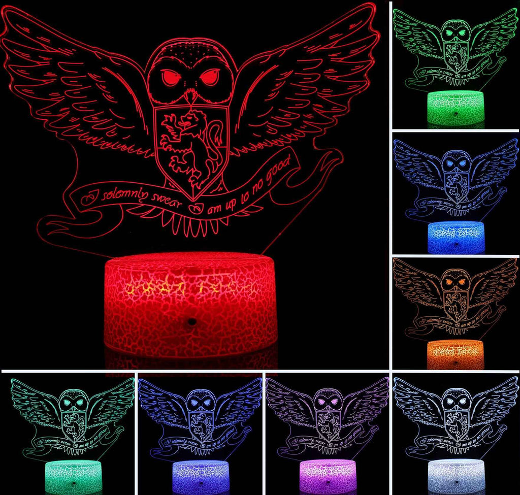 QIANFUN Hedwig Owl Night Light, Niglt Light for Harry Fans (Hedwig)