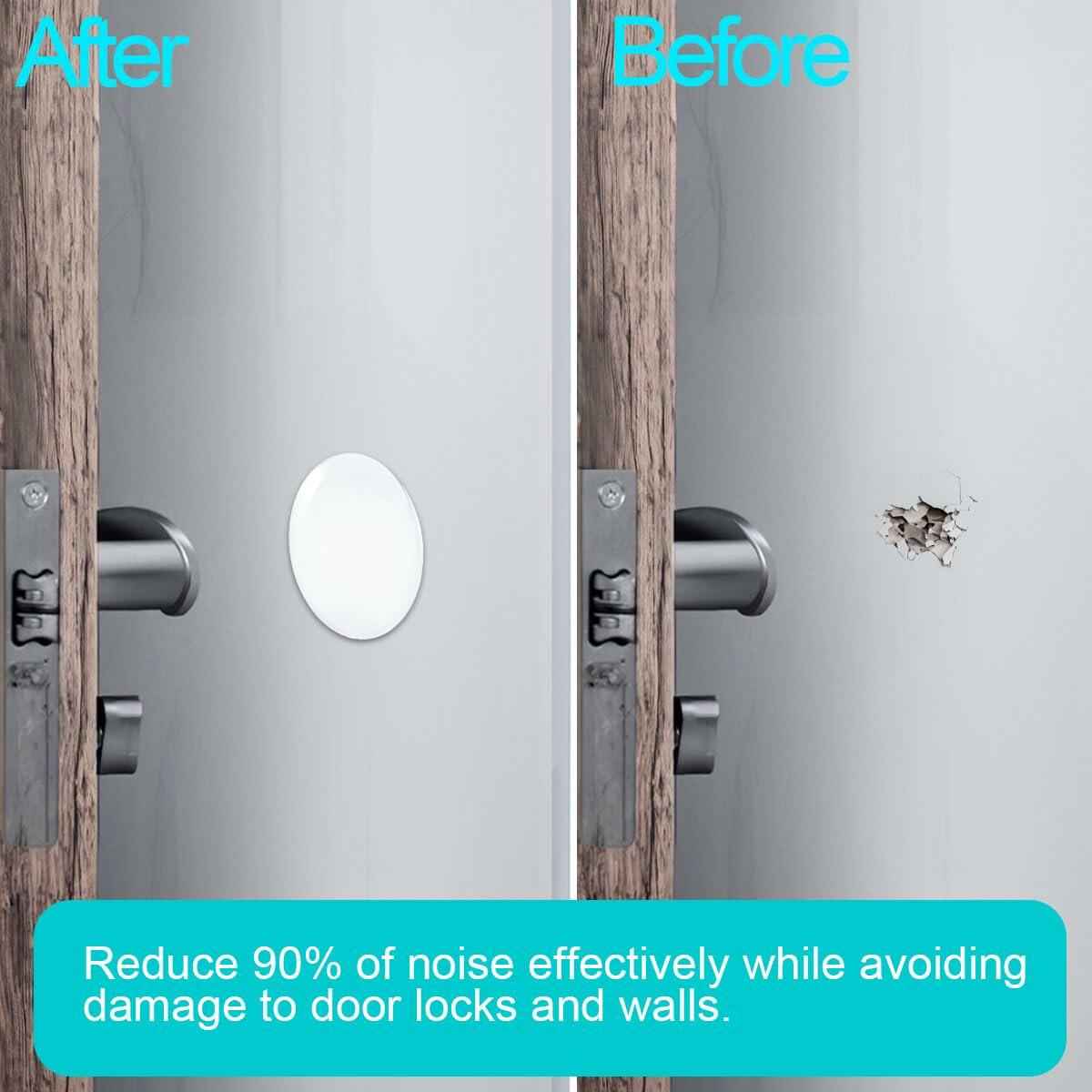 56 pcs Clear Self Adhesive Door Stoppers Set Wall Protectors 1.57x0.33"