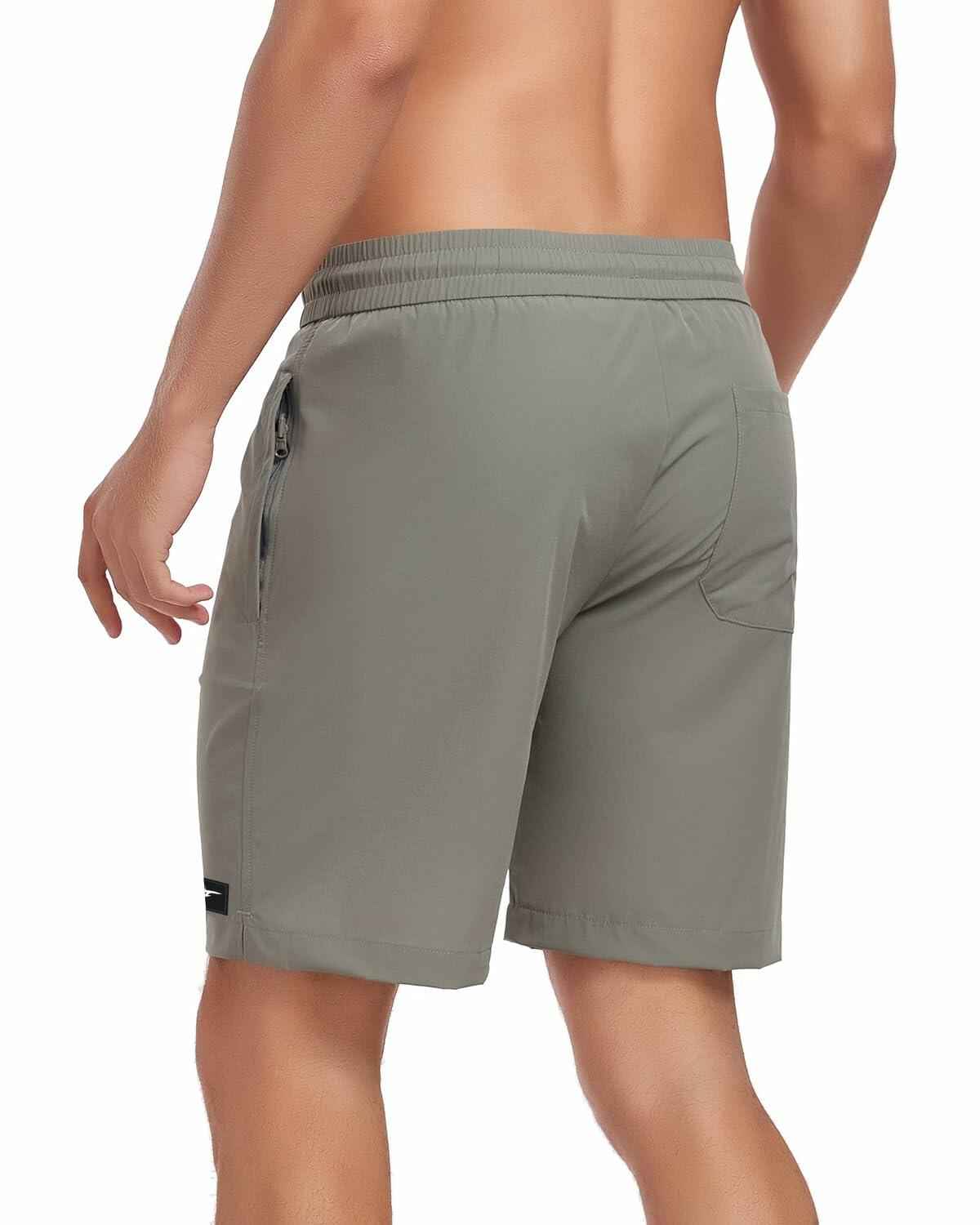 Seaskin Mens Quick Dry Swim Trunks Board Shorts Gray Size XS