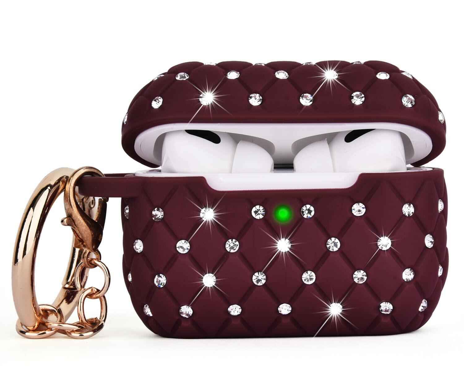 CAGOS AirPods Pro Case Bling Crystal Sparkle Protective Cover Cute
