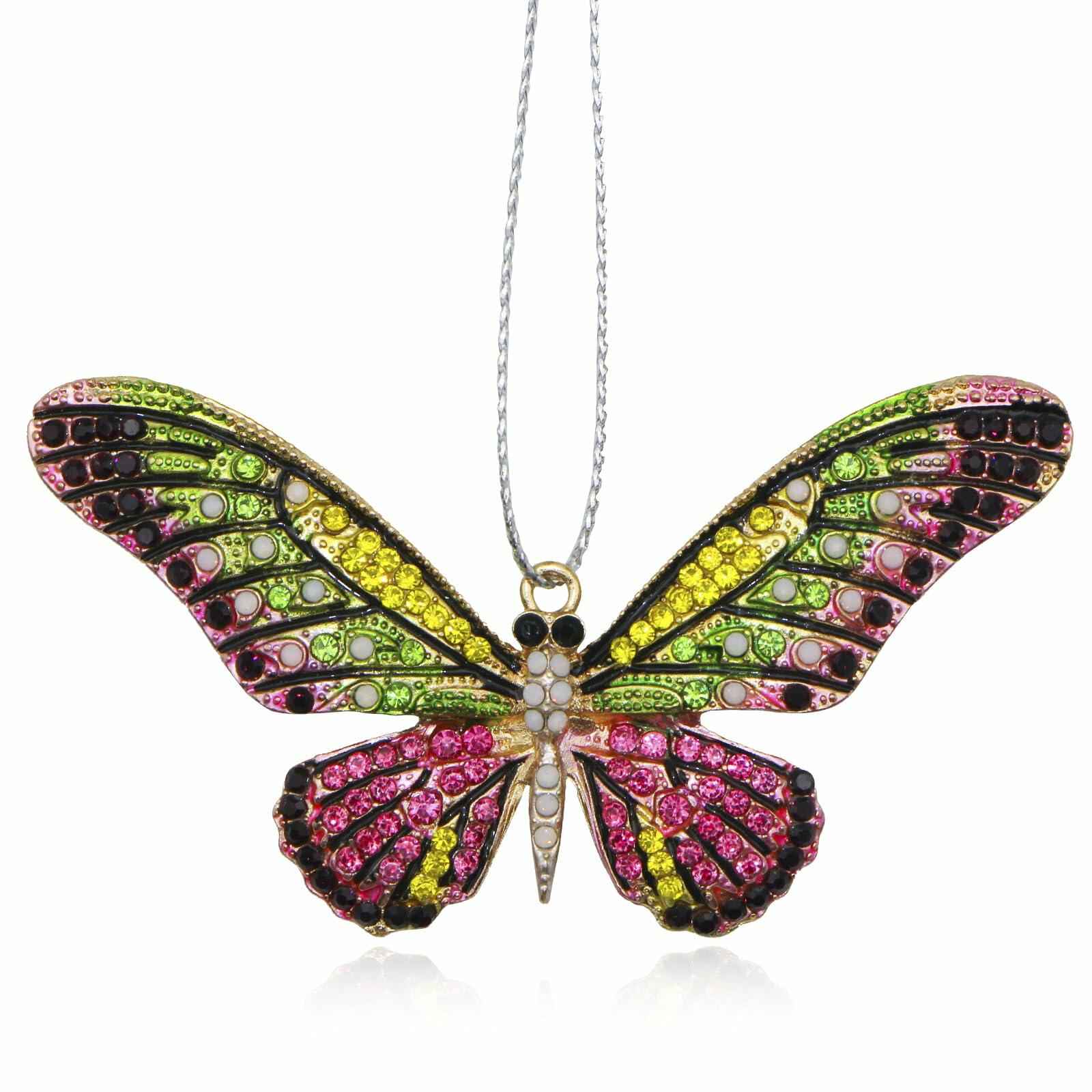 Colorful Butterfly Christmas Ornaments Tree Charms - New - Single Unit