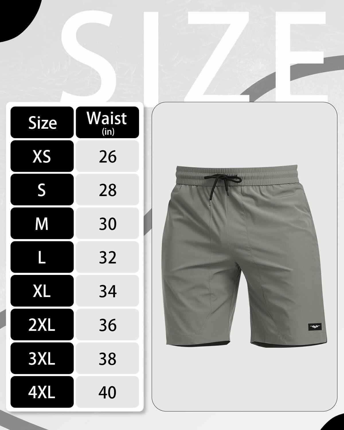 Seaskin Mens Quick Dry Swim Trunks Board Shorts Gray Size XS