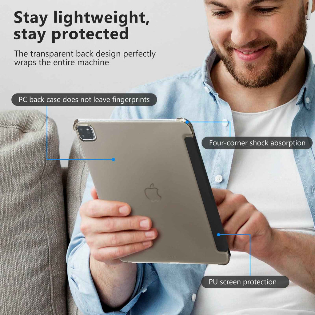 CoBak Case for iPad Pro 13 Inch 2024 7th Gen Slim Hard Black Cover