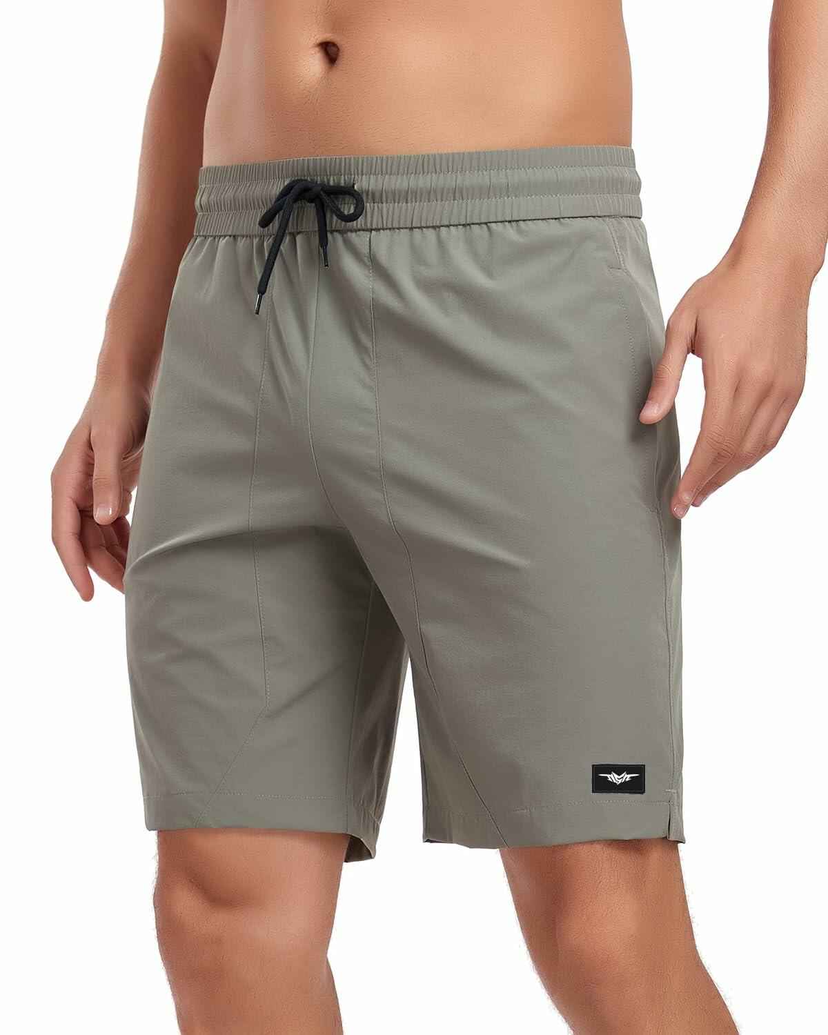 Seaskin Mens Quick Dry Swim Trunks Board Shorts Gray Size XS