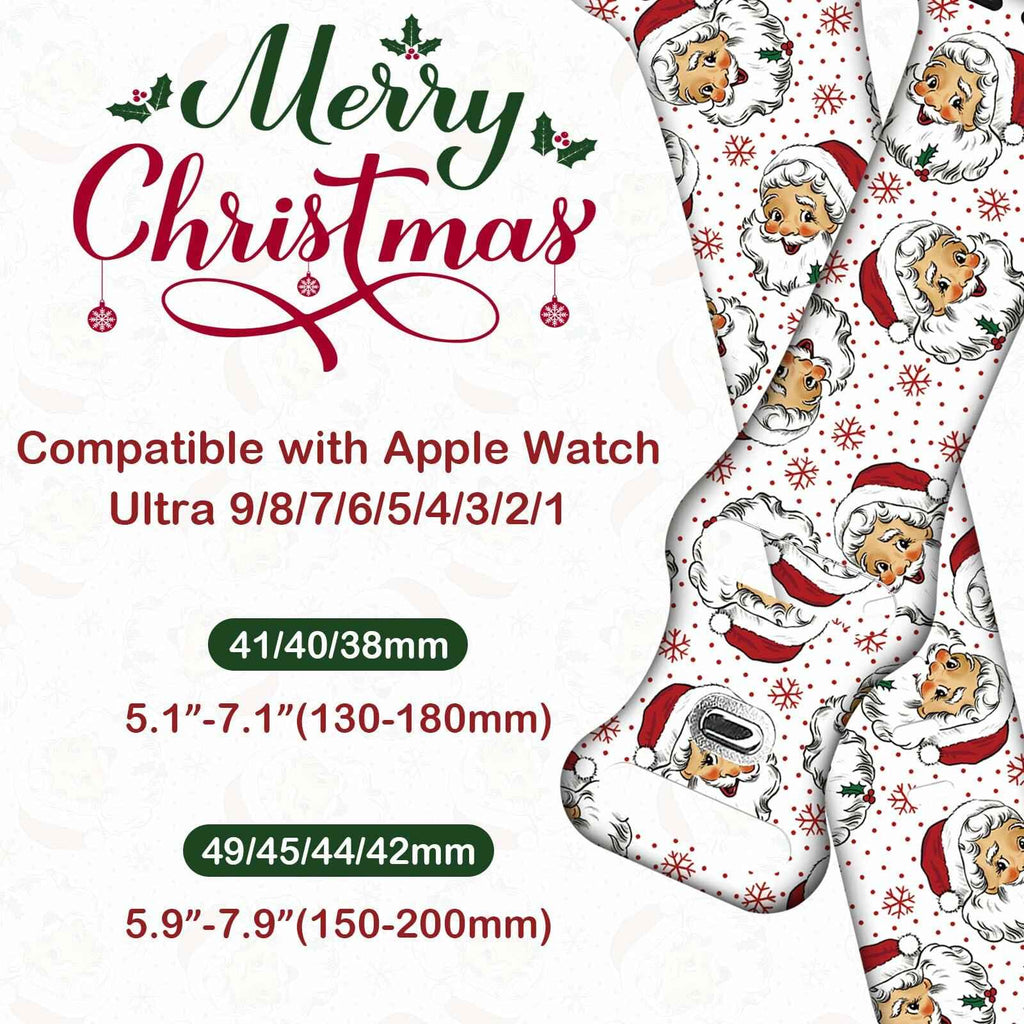 Holiday Watch Band for Apple Watch – Xmas/Halloween, All Sizes, Series 3–10