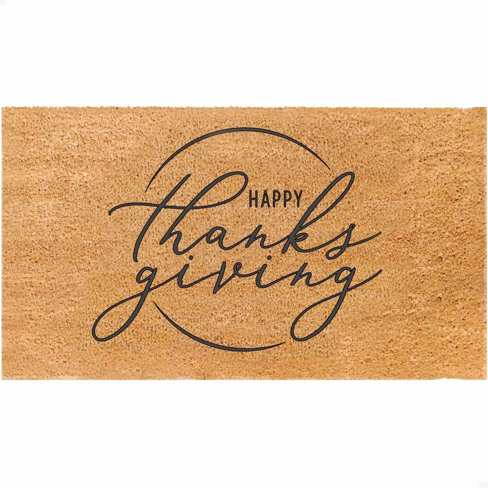 THEODORE MAGNUS 1 Count Fall Coir Non-Slip Outdoor Door Mat Welcome