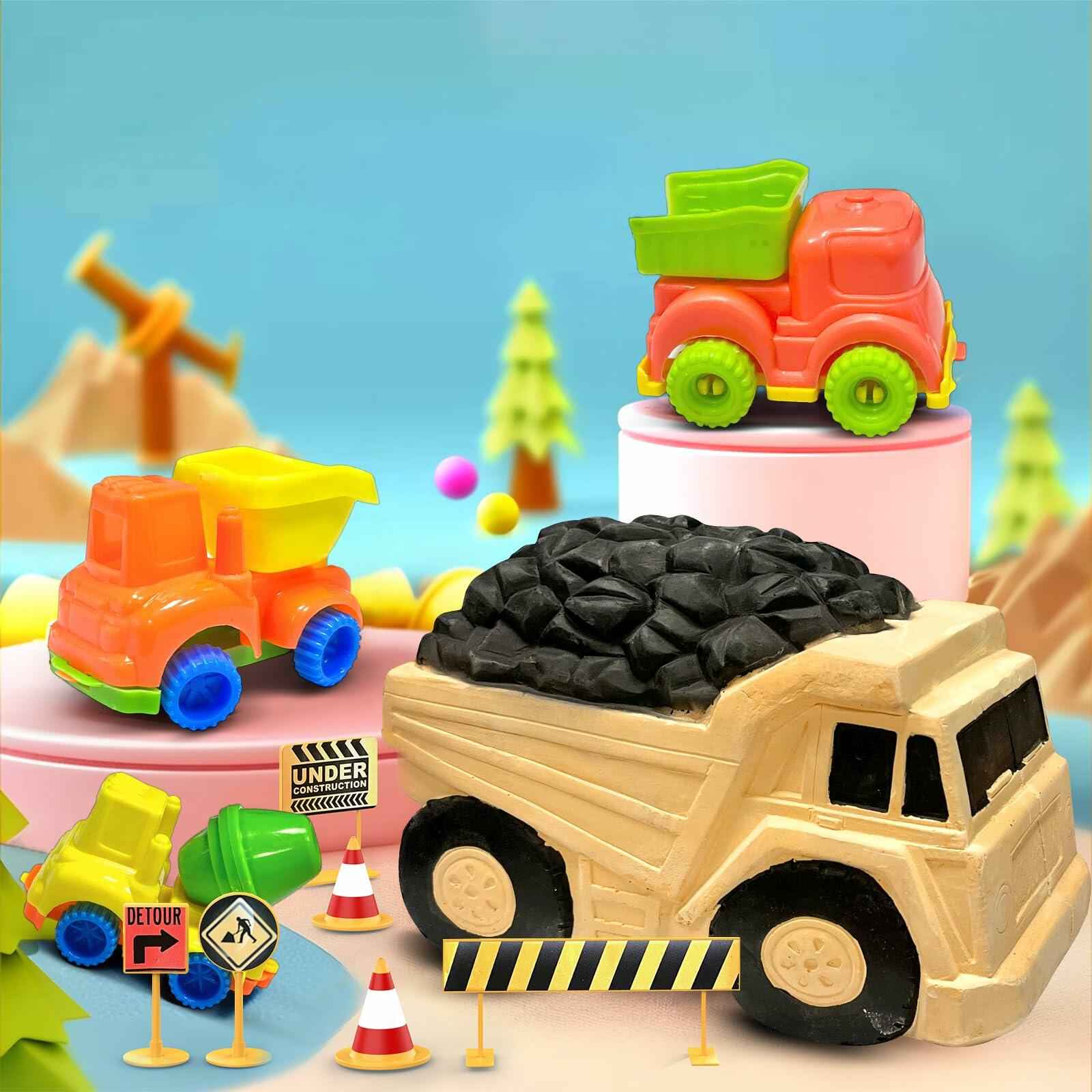 YGOVVK STEM Construction Truck Toy Kit with Surprise Truck, Kids 3-12
