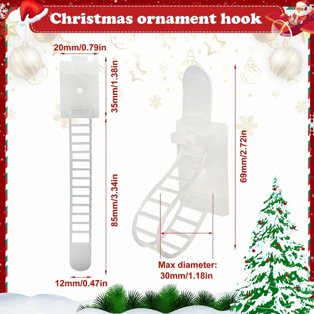 Ziolam 30 PCS Christmas Garland Hangers Adhesive Straps Reusable Stretchable