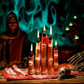 Witch Finger Candles 5 Pack Devil Designs Black Nails Indoor Gothic Decor