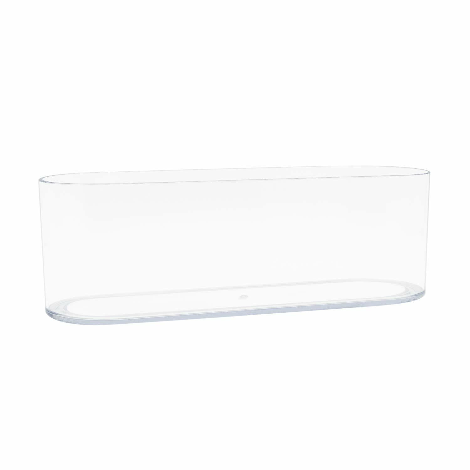 Royal Imports Acrylic Oval Flower Vase 4x12 Clear Non-Breakable Plastic