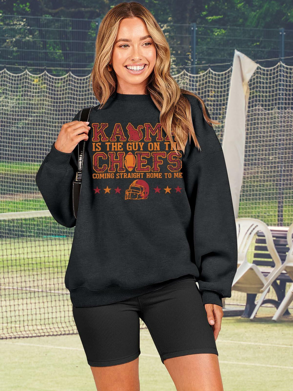BANGELY Women's Football Sweatshirt Long Sleeve Pullover Funny Graphic Top
