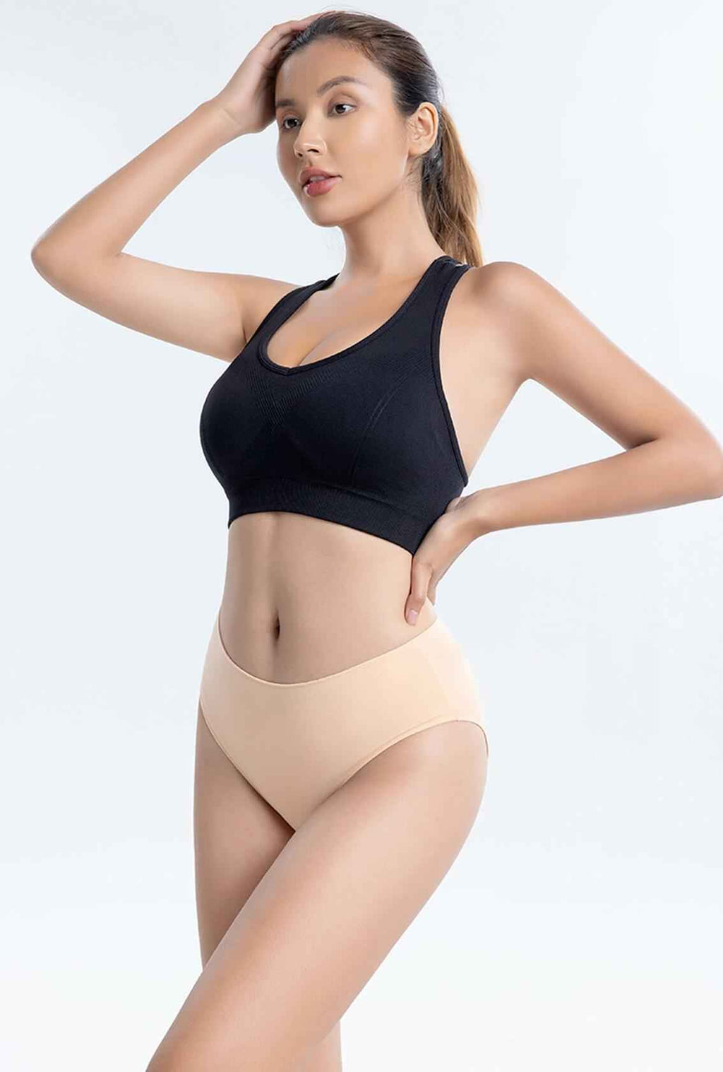 Murimia 5 Pack XX-Large Apricot Cotton Hipster Panties No Show Briefs