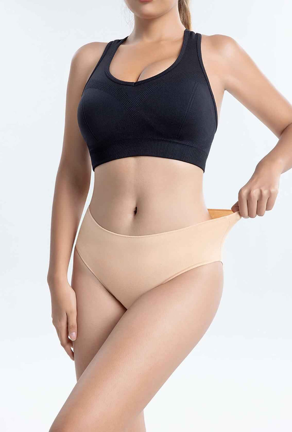 Murimia 5 Pack XX-Large Apricot Cotton Hipster Panties No Show Briefs