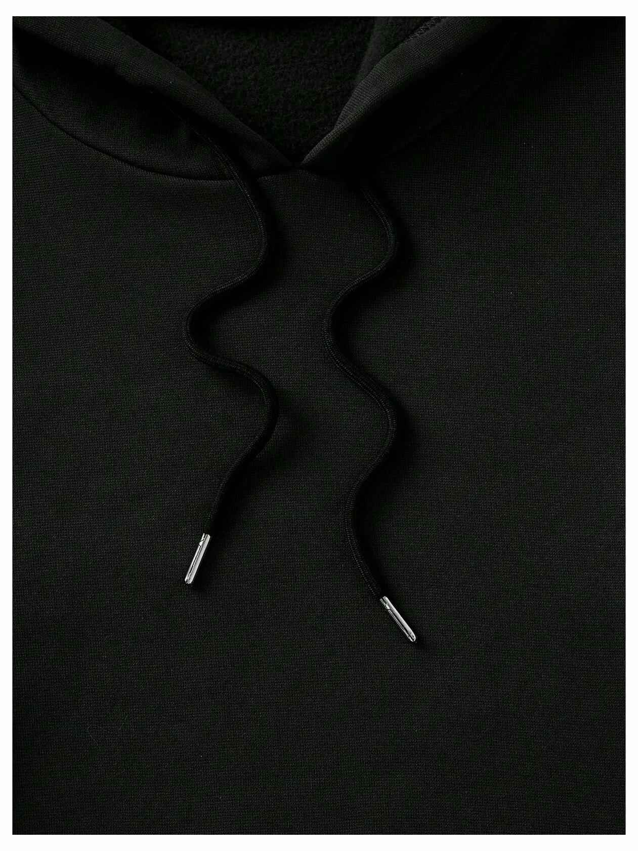 GORGLITTER Women's Halloween Hoodie Black Medium Oversized Sweatshirt