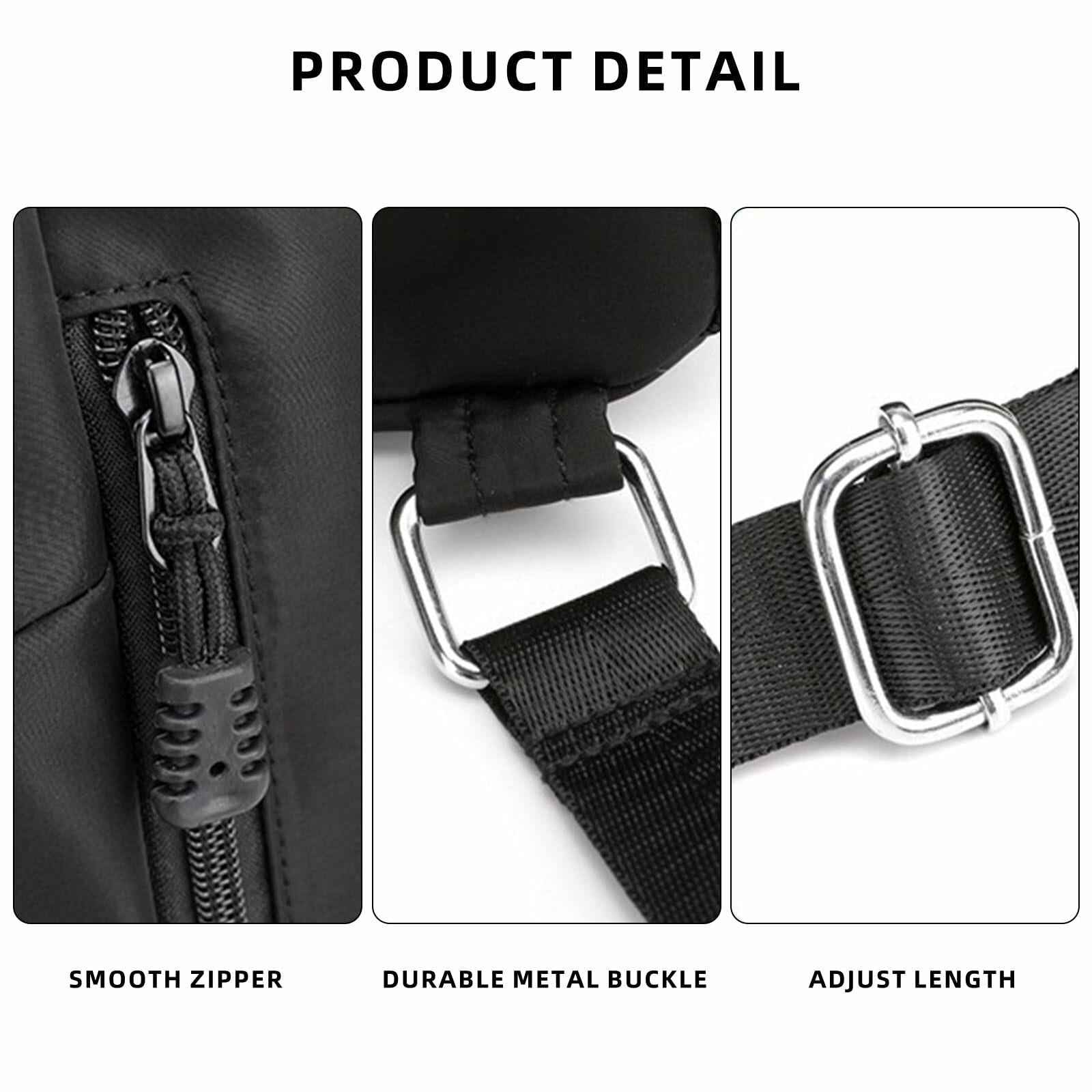 Sofanler Drawstring Backpack Gym Bag with Shoes Compartment Black