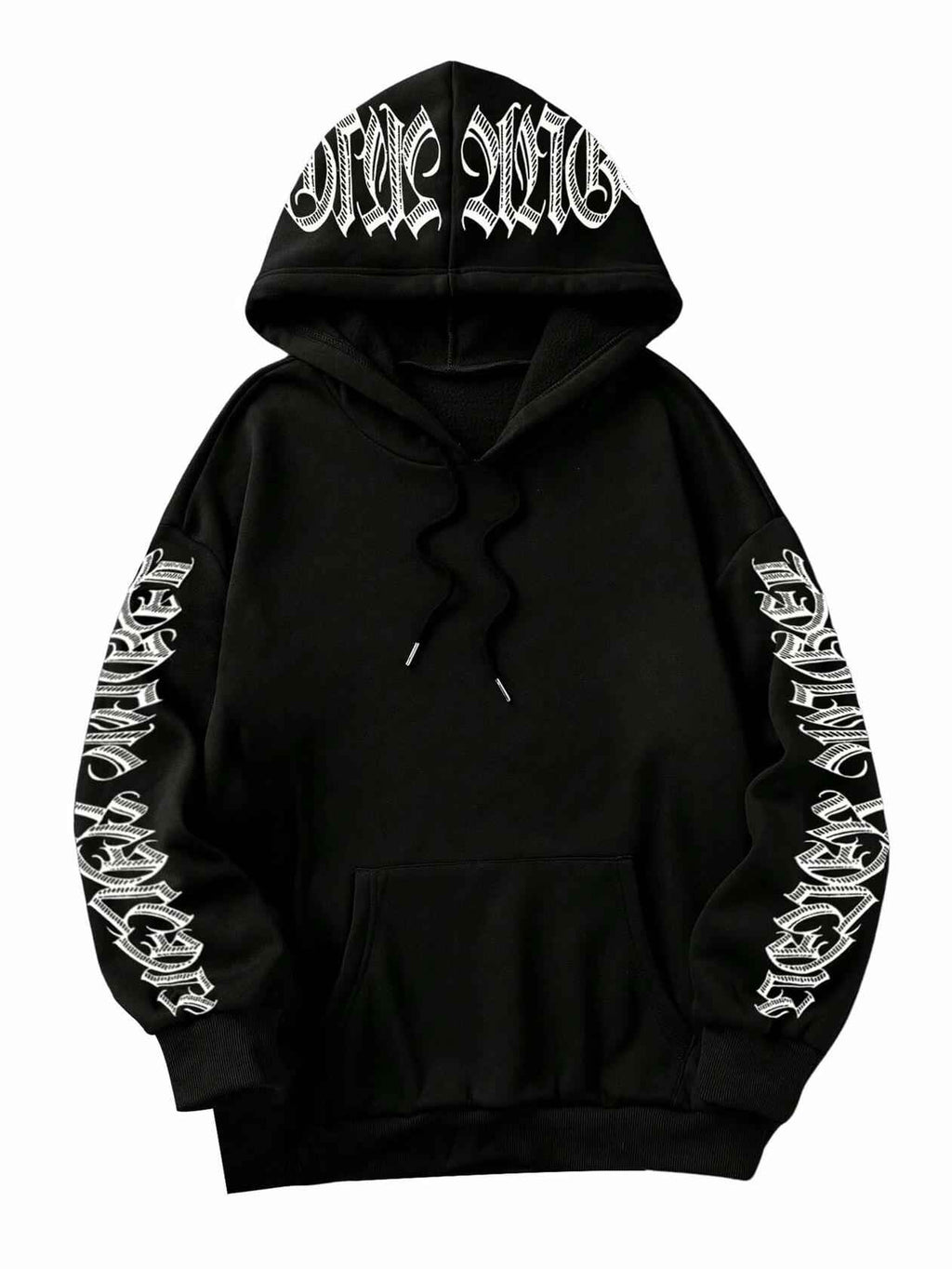 GORGLITTER Women's Halloween Hoodie Black Medium Oversized Sweatshirt
