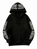 GORGLITTER Women's Halloween Hoodie Black Medium Oversized Sweatshirt