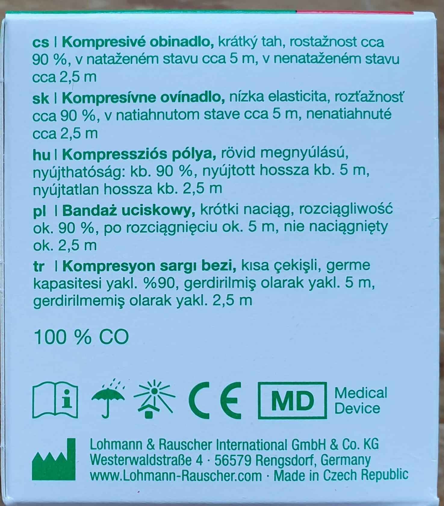 BestBy12/28 Rosidal K 6cm x 5m Short Stretch Compression Bandage