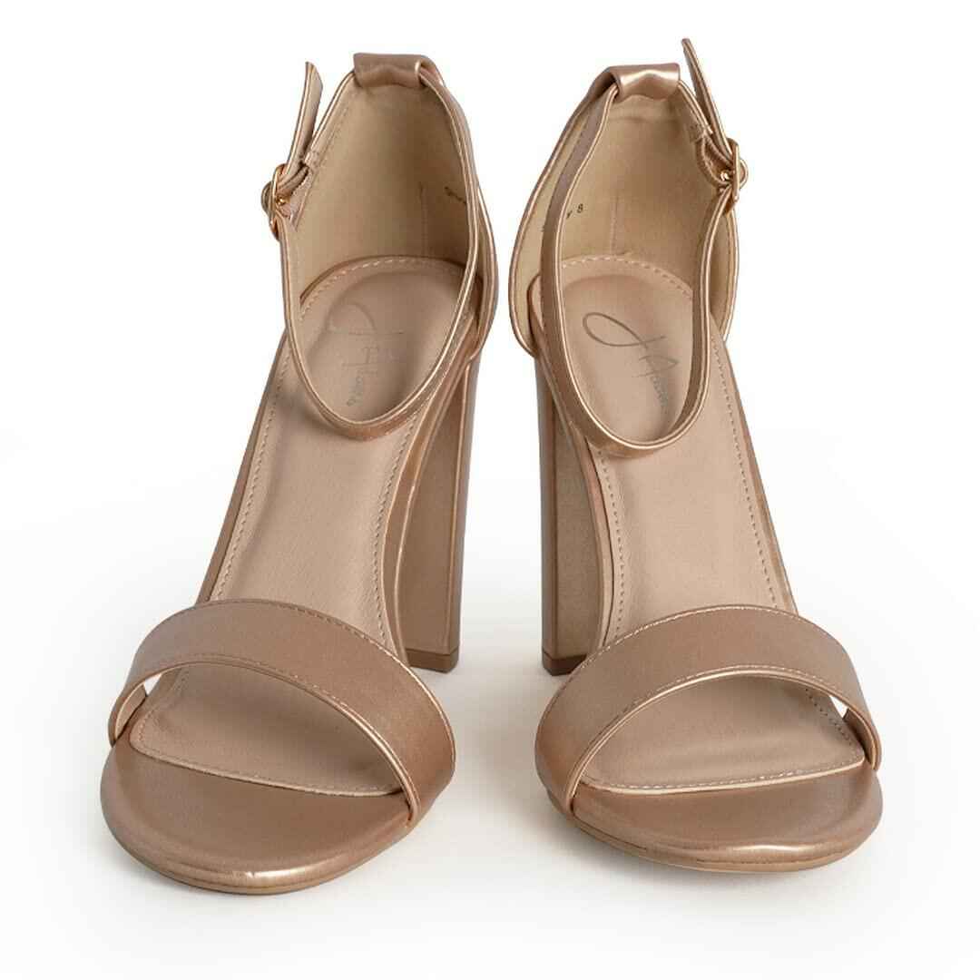 J. Adams Shirley Block Heels Women Strappy Ankle High Heels Black Sz 8.5