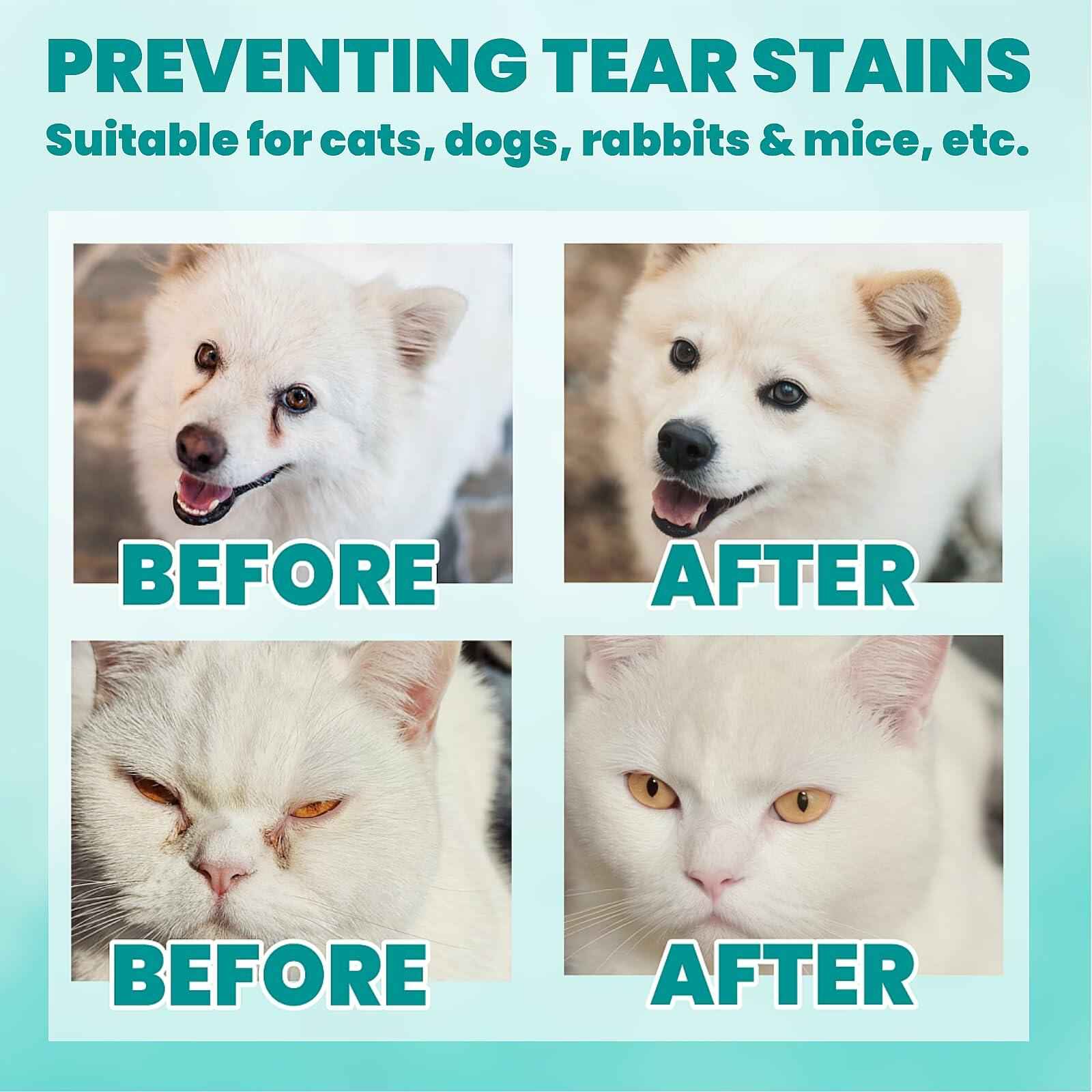 BestBy09/26 MEDUWEDU Dog & Cat Eye Wipes 120 Count Peach Scent Grooming Care