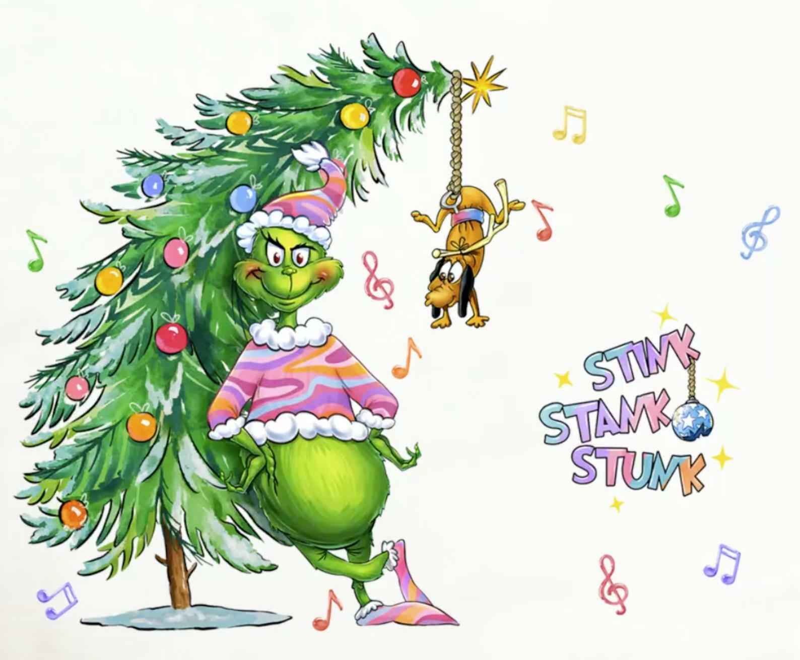 Yovkky Xmas Tree Wall Decals 2025 New Year Holiday Bedroom Home Decor