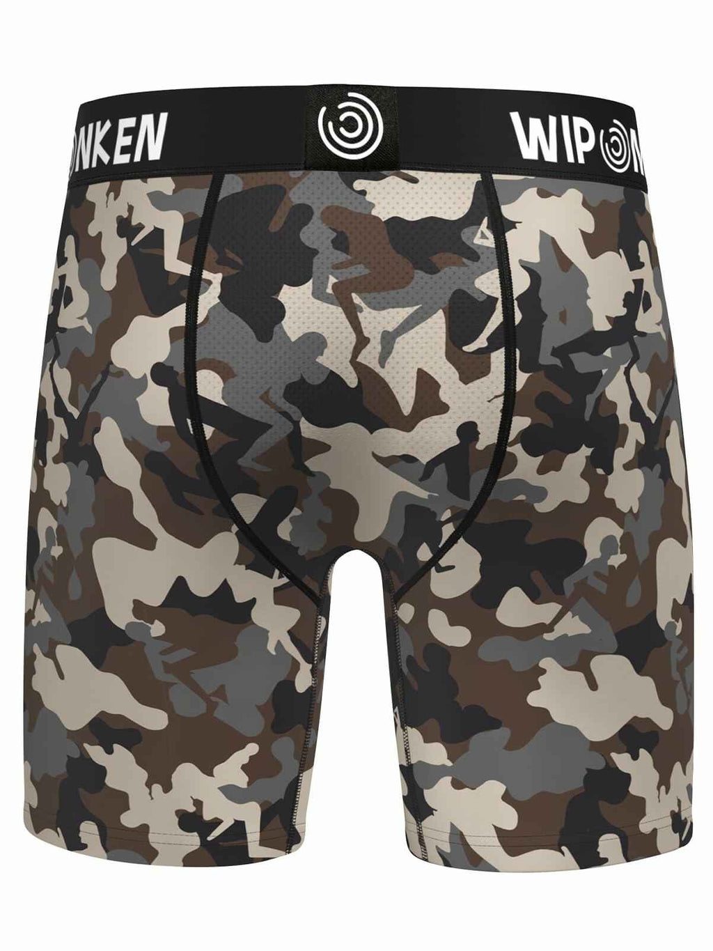 WIPONKEN Men's Boxer Briefs Camouflage Moisture Wicking No-Fly Underwear, Size M