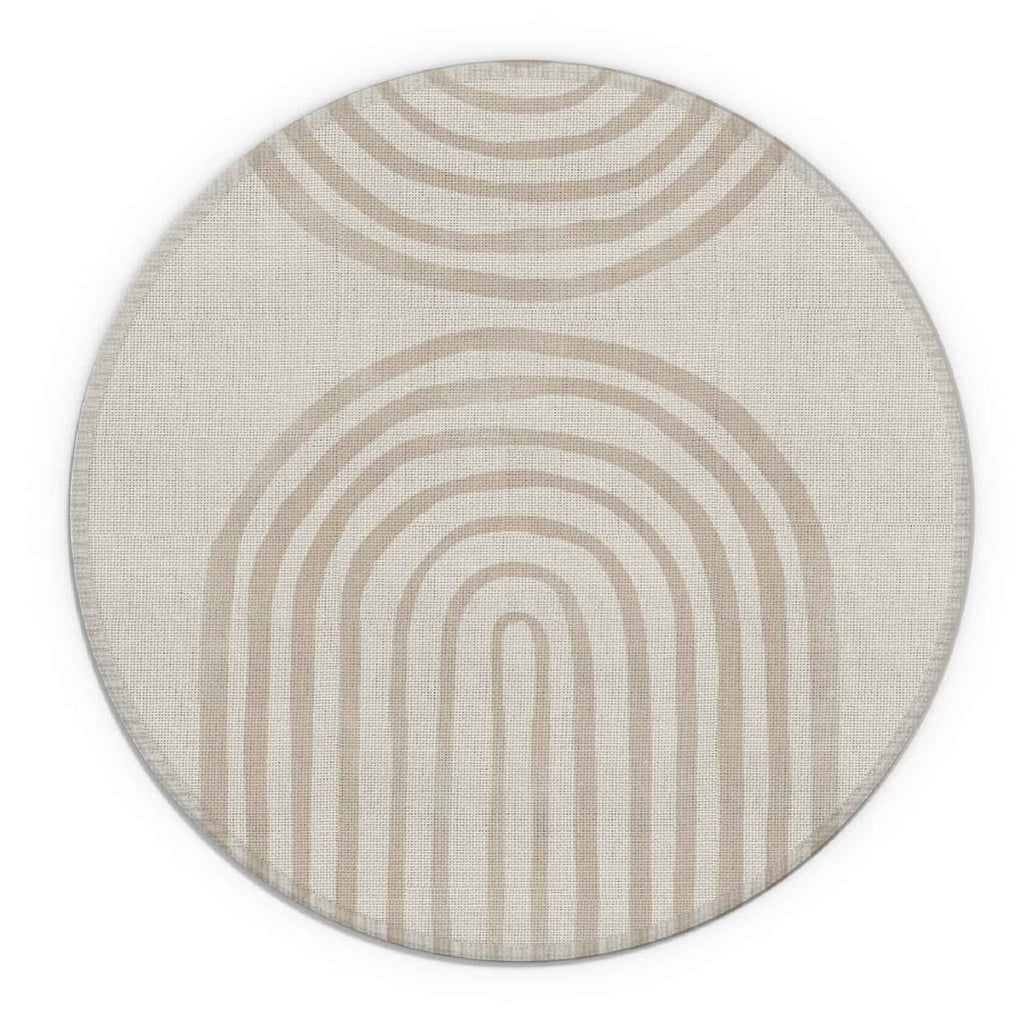 Knibeo Rainbow Mouse Pad 7.9x7.9in Round Waterproof Special Education Gift