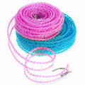 Giantree 2 Pack Retractable Windproof Clothesline Pink + Blue for Outdoor