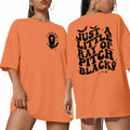 Just A Little Ray Pitch Black T-Shirt XL Oversized Goth Halloween Tee