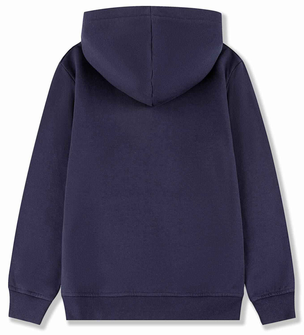 ALWAYSONE Kids Soft Fleece Hoodie Navy Boys Girls 3-12 Years Size S