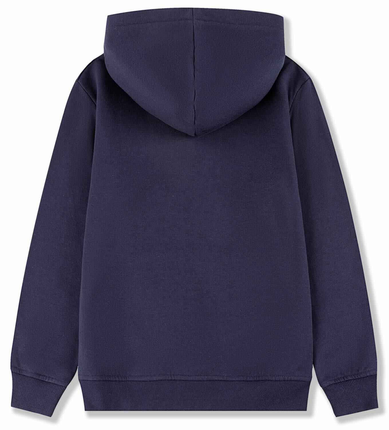 ALWAYSONE Kids Soft Fleece Hoodie Navy Boys Girls 3-12 Years Size S