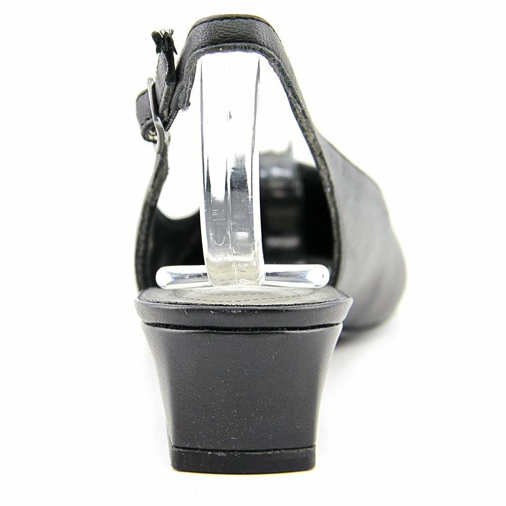 [Like New] Trotters Womens Dea Black Extra Narrow Slingback Heels Size 7